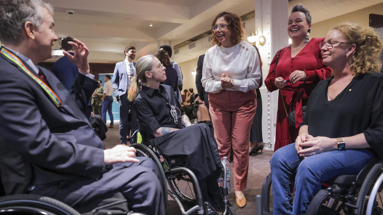 Amanda Rishworth at a United Nations conference on the Convention on the Rights of Persons with Disabilities. Picture: Supplied