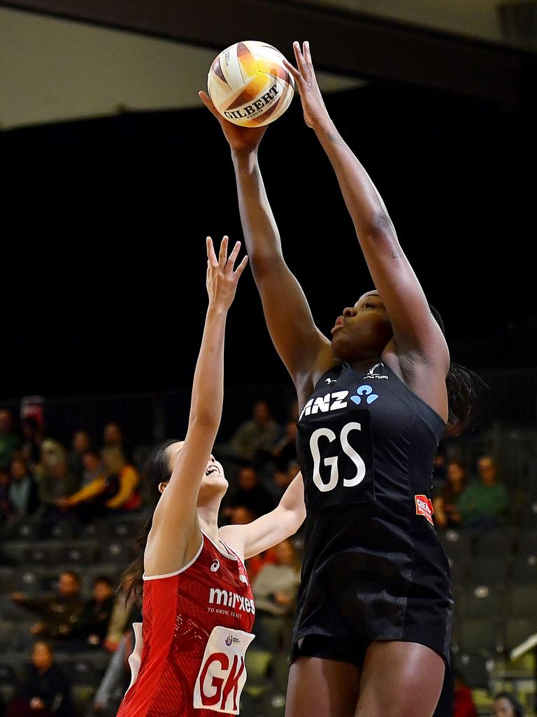 Grace Nweke has been a powerhouse for New Zealand in attack. Picture: Ashley Vlotman