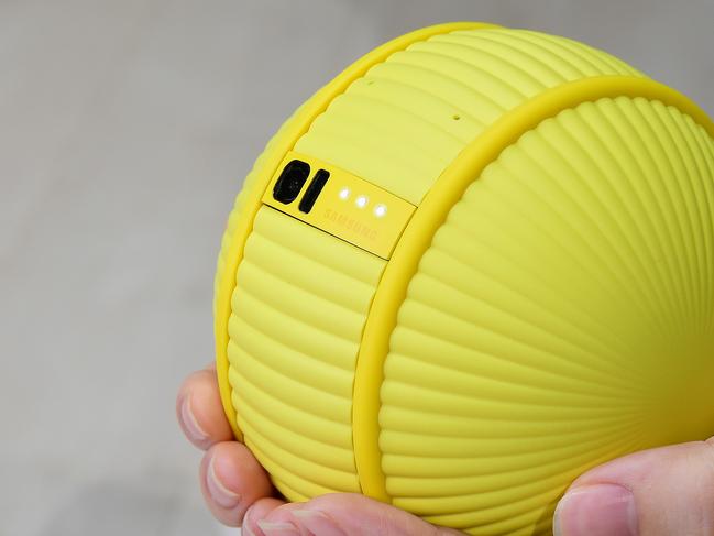 Samsung also demonstrated a robotic life companion named Ballie. The yellow sphere has built in sensors, a camera and AI to interact with you. Ballie can be a personal fitness assistant and an extension of your smartphone experience. Whether this one comes to Australia, or anywhere in the world is yet to be seen.