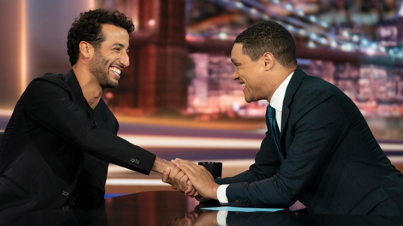 Daniel Ricciardo on Trevor Noah's The Daily Show. Pic: @The DailyShow