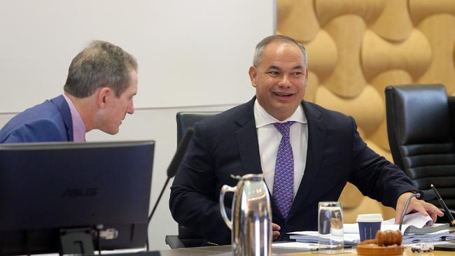 Dale Dickson and Mayor Tom Tate. Picture: Richard Gosling