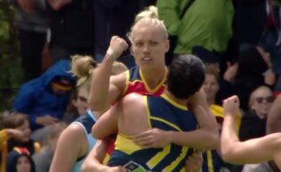 Erin Phillips slots match winning goal against Carlton.