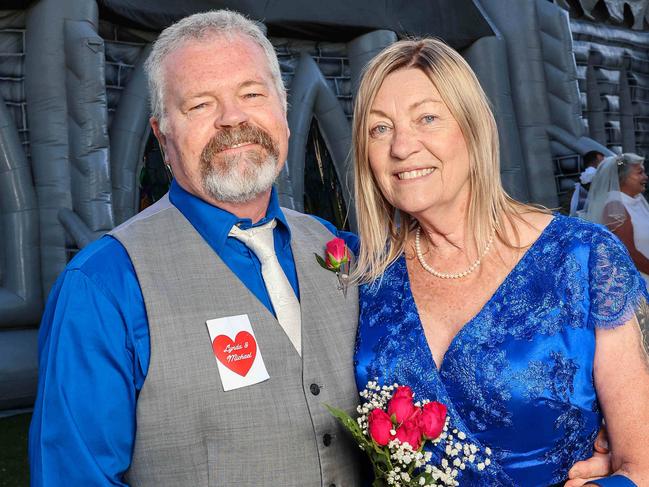 NEWS ADVMass Wedding Ceremony Lynda and MichaelABC Radio Adelaide Breakfast hosts Sonya and Jules are celebrating ValentineÃ¢â¬â¢s Day with a mass wedding ceremony in the giant blow-up inflatable church on Wednesday, 14 February from 5.30am Ã¢â¬â 9am. Address: The Inflatable Church, Light Square,Image/Russell Millard Photography