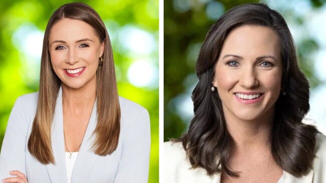 Housing Minister and Gaven MP Meaghan Scanlon (left) and Gaven LNP candidate Bianca Stone (right) are fighting out the toughest political battle in Gold Coast seats.