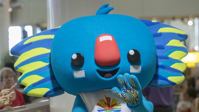 Commonwealth Games mascot Borobi at Brisbane International Airport, Brisbane, Queensland, Saturday, December 24, 2017. (AAP Image/Glenn Hunt) NO ARCHIVING