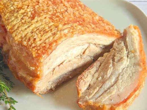 Air fryer roast pork belly.