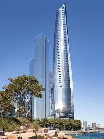 A harbourside view of One Barangaroo.