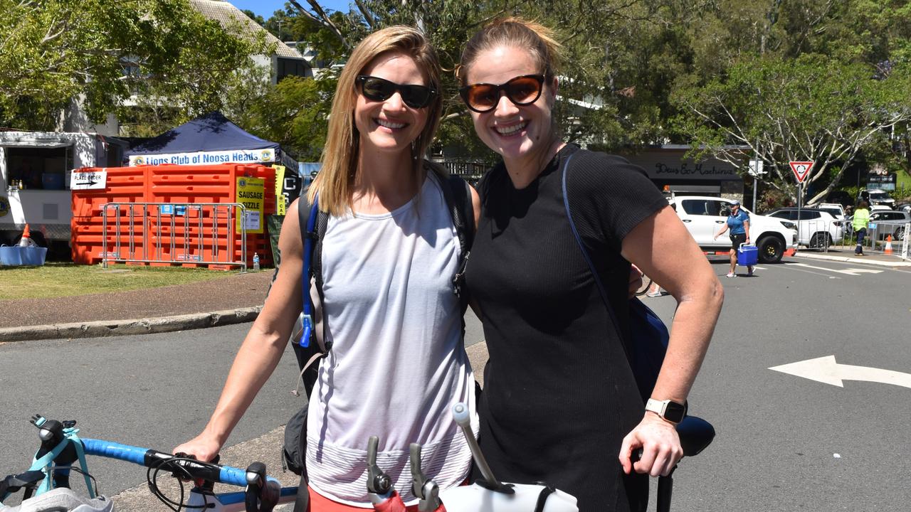 Meredith Epp and Kris Boundy at the Garmin Noosa Triathlon on October 30, 2022. Picture: Sam Turner
