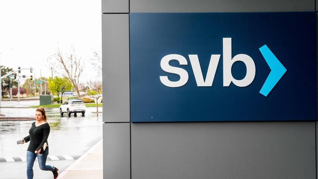 Economists will be analysing if problems at SVB are isolated or indicative of wider potential problems impacting the US banking system. Picture: Noah Berger / AFP