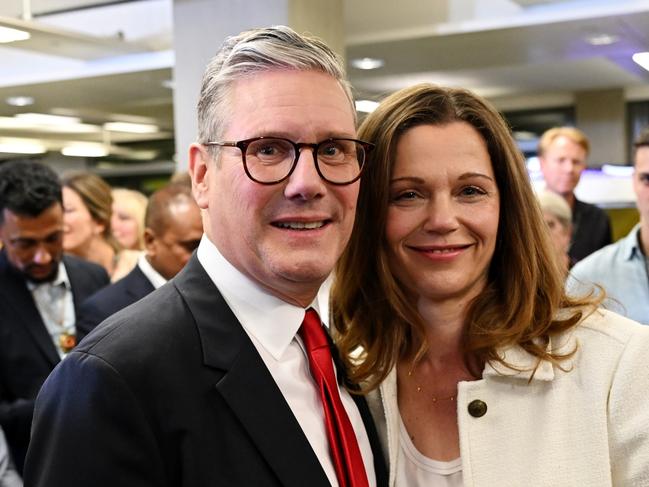 Labour leader Keir Starmer and his wife Victoria Starmer. Picture: Getty Images