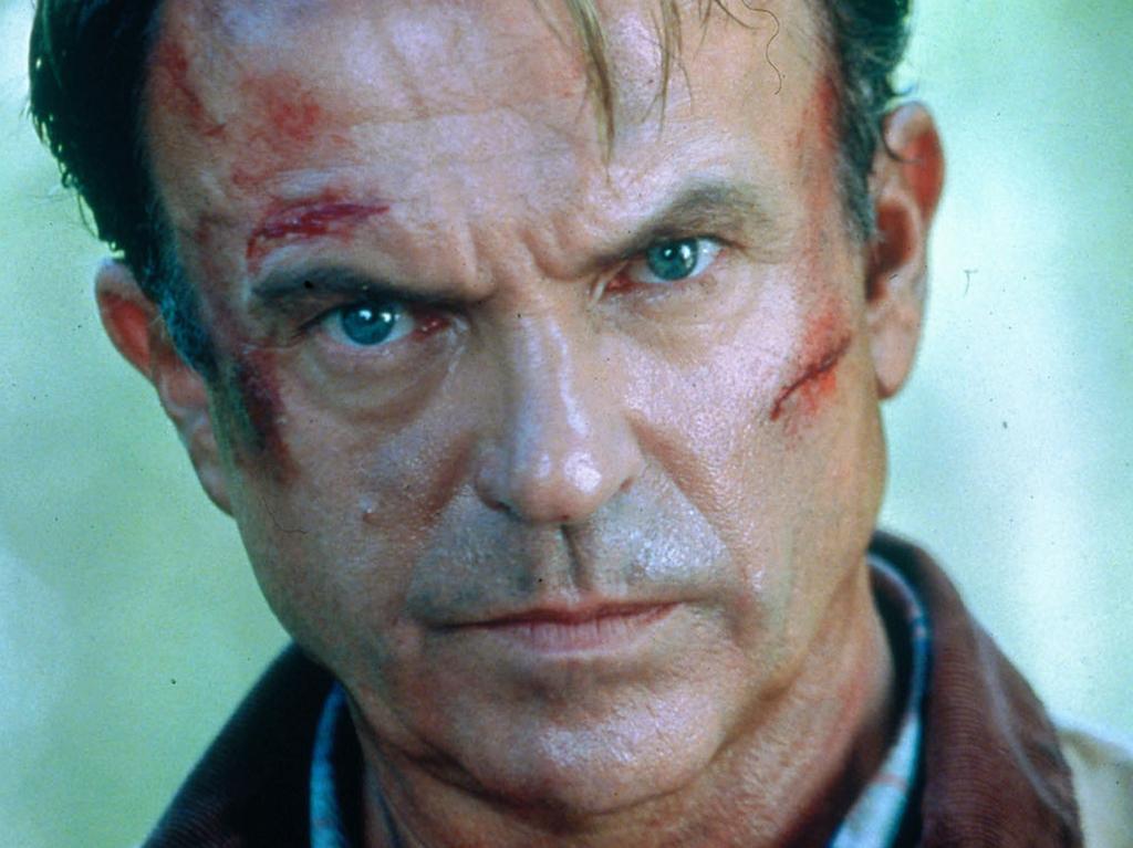 Sam Neill in scene from film Jurassic Park III. Picture: Supplied