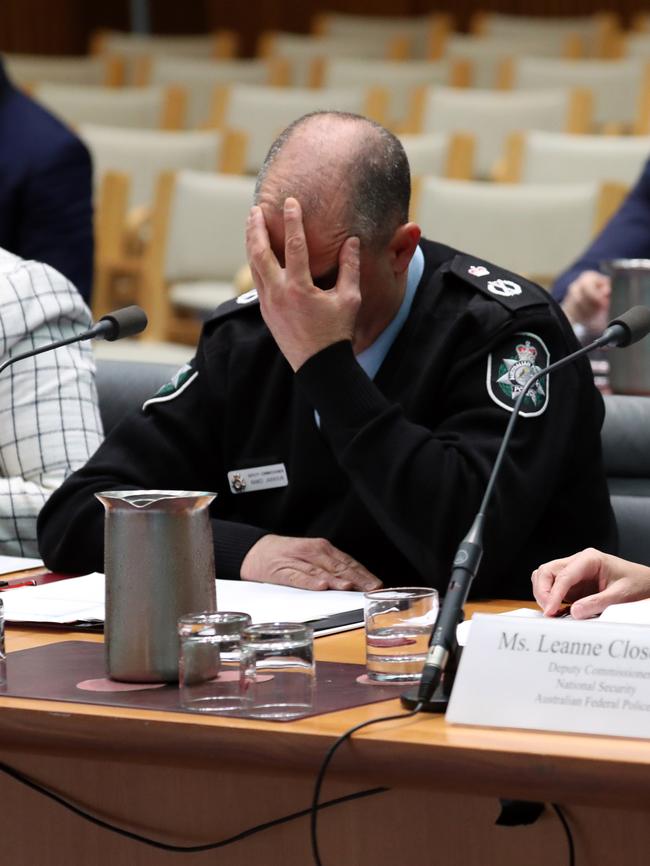 Ramzi Jabbour during Senate Estimates in 2018: Gary Ramage