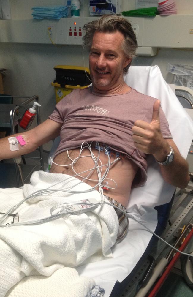 Emergency surgery ... Barry Du Bois was admitted to St Vincent’s Hospital where scans revealed the severity of his injury.