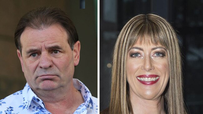 CFMEU state secretary John Setka, left, and Master Builders of Victoria chief executive Rebecca Casson.