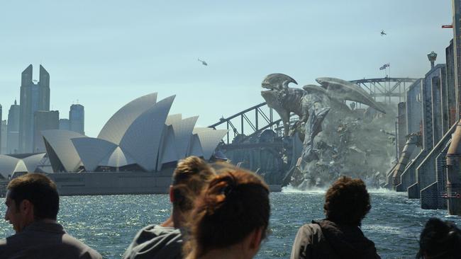 A Kaiju attacks Sydney Harbour in Pacific Rim - Film movies sunday telegraph