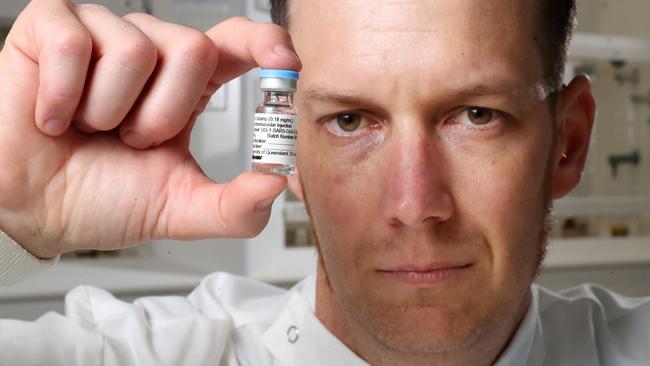 Keith Chappell, inventor of molecular clamp technology, at the University of Queensland. Picture: Liam Kidston