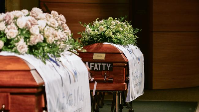 The funeral of Matthew Field and Kate Leadbetter. Picture: Queensland Police