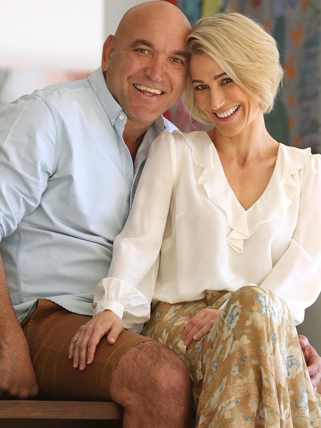 Gorden Tallis with his partner Jemma Elder. Picture: Lyndon Mechielsen