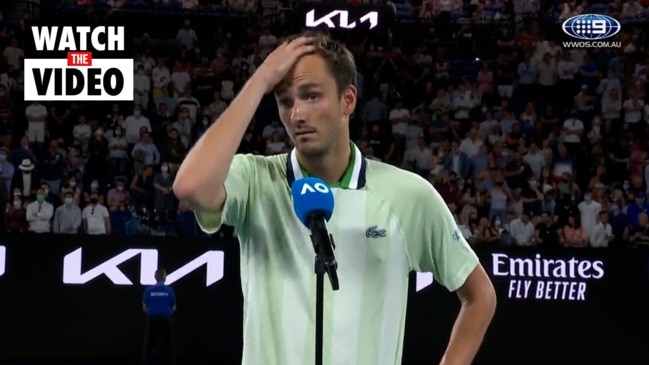 Medvedev has blasted "disrespectful" spectators at Melbourne Park (WWOS)