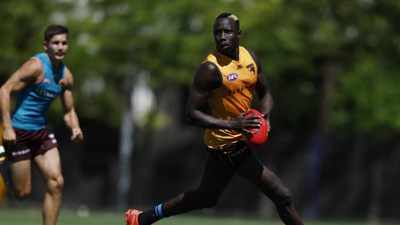 Former Sun and Tiger Mabior Chol booted five goals in an impressive display on Thursday. Picture: Michael Klein