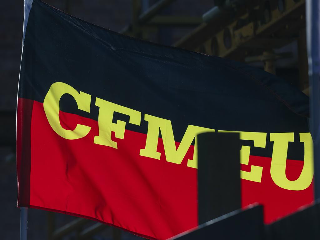 Labor will move to force the CFMEU into administration. Picture: NewsWire / Glenn Campbell