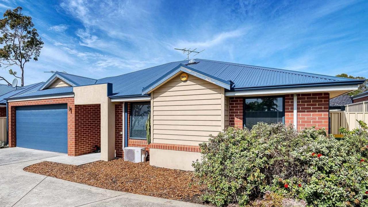 This three-bedroom house at 10B Frankel St, Carey Park, is on the market for offers from $499,000.