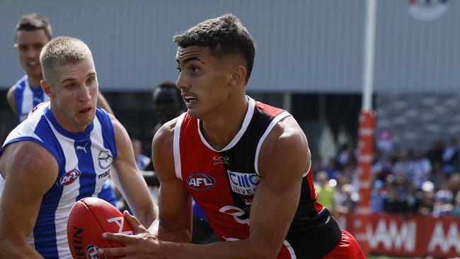 Hugo Garcia of the Saints, with St Kilda enjoying a stellar pre-season. Pic: Michael Klein