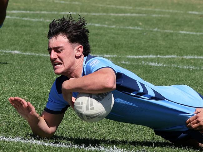 NSW Combined High School's Chip Valentish during the ASSRL Under-15 Boys Nationals at Port Macquarie. Picture: Darrell Nash / nashyspix.com