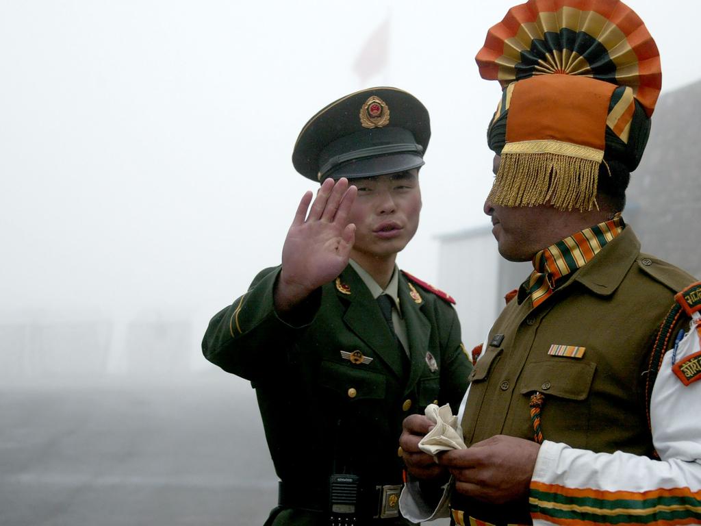 Chinese and Indian border patrol troops have long been in conflict. Picture: Diptendu Dutta/AFP