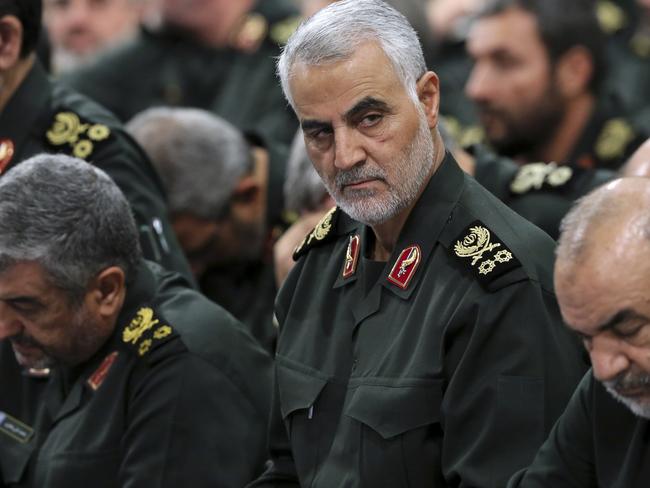 General Qassem Soleimani was killed by the United States, sparking the latest round of violence. Picture: AP