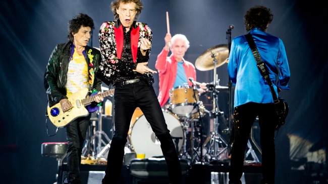 Ronnie Wood, Mick Jagger, Charlie Watts and Keith Richards of The Rolling Stones perform onstage at Hard Rock Stadium on August 30, 2019 in Miami, Florida. Picture: Getty Images