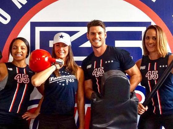 Barebods traded as an F45 Training gym in Narrabeen, Sydney. Director Skye Pomponio (second from left). Picture: Facebook