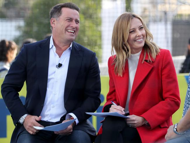 Karl Stefanovic and his <i>Today</i> show co-host Allison Langdon, pictured at The Australian Open in Melbourne, earlier this year.