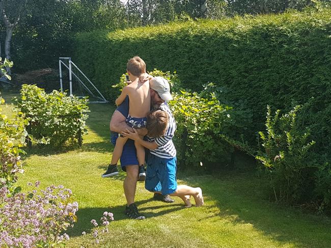 Adam Whittington is reunited with his children in Sweden.