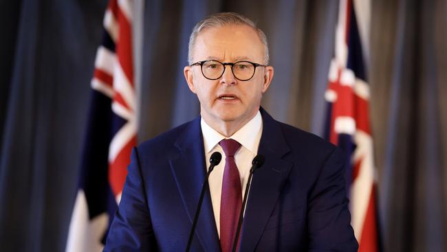 The principle of the voice will be in the Constitution, Anthony Albanese says, and its detail can be refined over time via legislation. Picture: NCA NewsWire