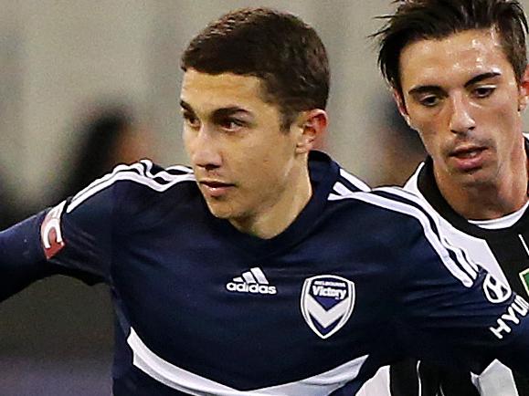 2016 International Champions Cup Soccer. Melbourne Victory V Juventus at the MCG, July 23 2016. Sebastian Pasquali in action for Victory.  Picture: Mark Stewart