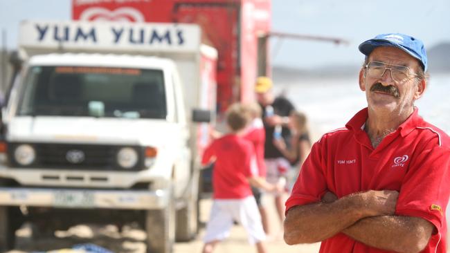 Peter Trevanion's beach business, 'Yum Yum's, pictured in 2008. Pic: Megan Slade