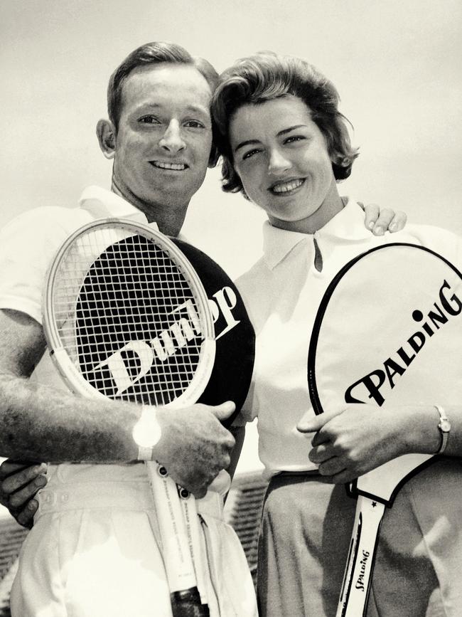 Margaret Court and Rod Laver. Picture: Courtesy Laver Family Private Collection