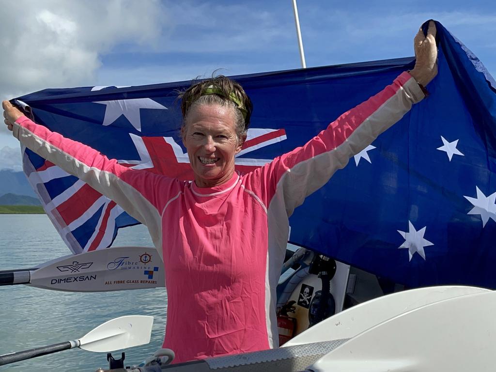 Solo rower completes 14,000km journey at Port Douglas Geelong Advertiser