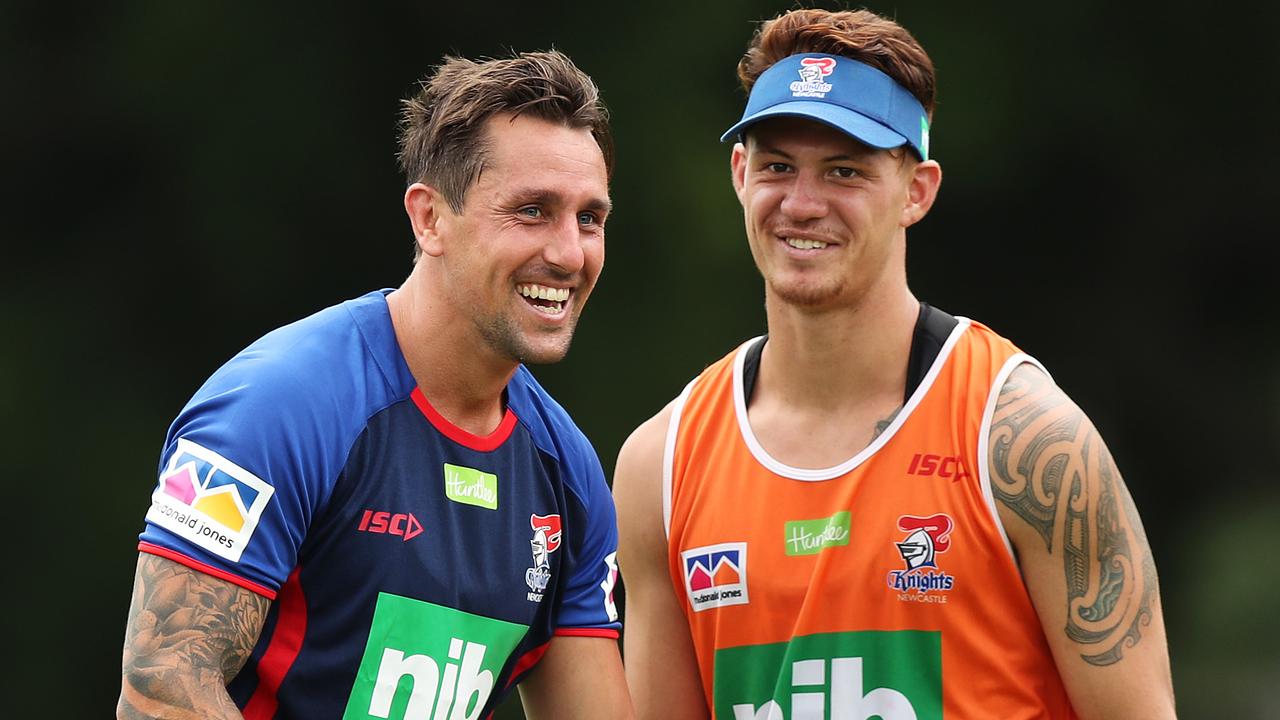 Mitchell Pearce will play Origin III for the Blues but injured fullback Kalyn Ponga has revealed how Queensland need to play to shut him down. Picture: Brett Costello