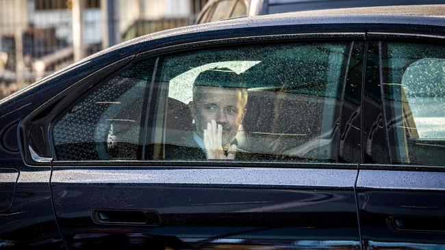 Crown Prince Frederik and Crown Princess Mary leave the Danish Architecture Center on November 8. Picture: Ida Marie Odgaard / Ritzau Scanpix / AFP / Denmark OUT