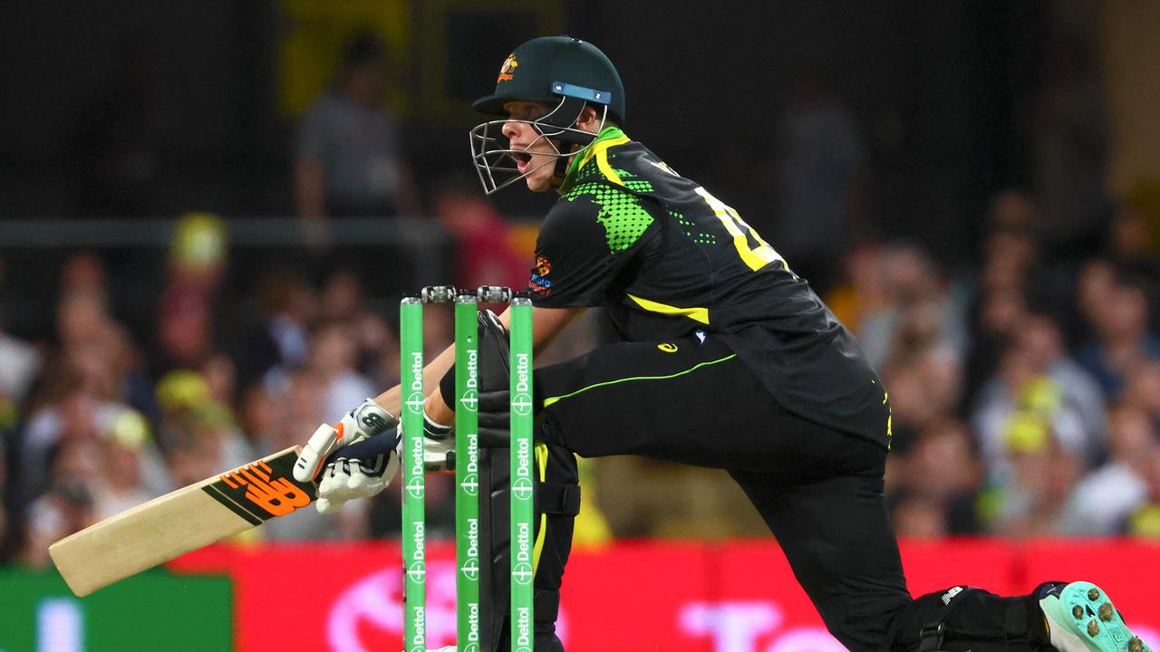 Australian batter Steve Smith. Photo by Patrick HAMILTON / AFP