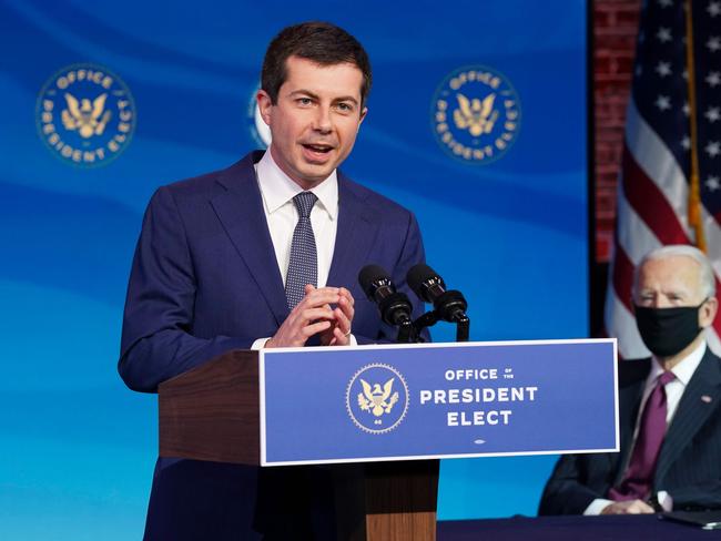 Pete Buttigieg is Joe Biden’s youngest Cabinet pick. Picture: AFP