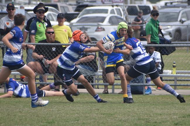 Nasiah Sailor in the Bulldogs v Souths Sharks final in the RLMD U14s division in Mackay. August 14, 2021. Picture: Matthew Forrest