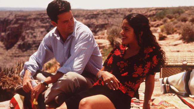 Matthew Perry and Salma Hayek in Fools Rush In.