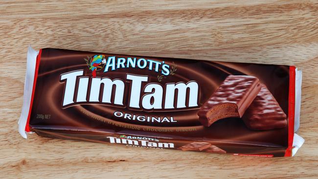 A packet of Arnott’s Tim Tams.