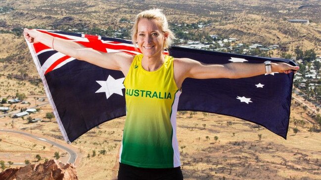 Alice Springs runner Emma Kraft before the 33rd World Mountain Running Championships in Premana, Italy. Picture: Emma Murray