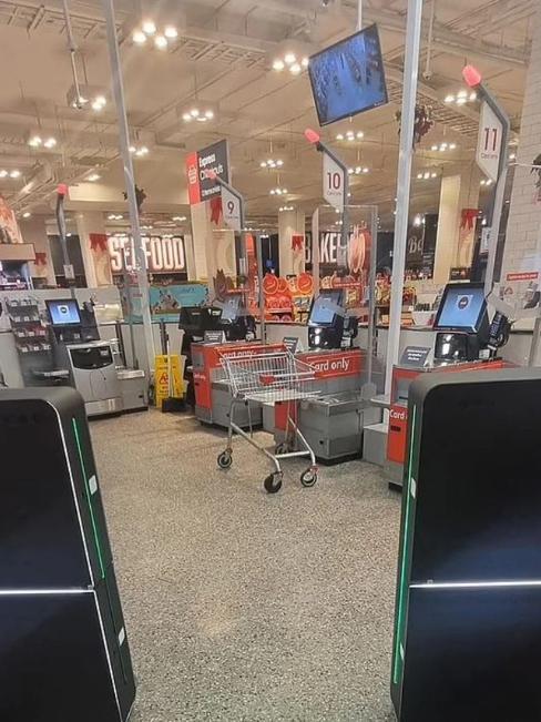 Coles has rolled out the new Smart Gates. Source: Reddit