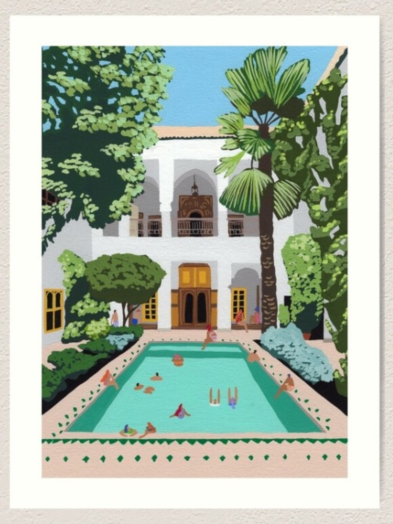 HeloBirdie, Marrakech Riad Art Print.