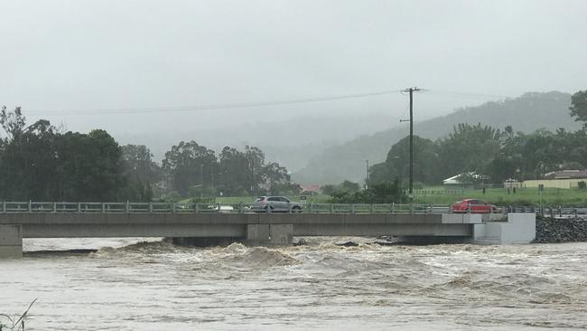 The John Muntz Bridge during floods.